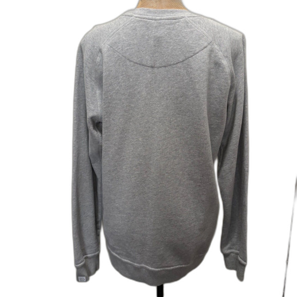 Known Supply Organic Cotton Solid Gray Crewneck Sweatshirt Unisex Fit Size Small - Picture 3 of 6